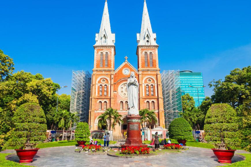 Saigon Notre Dame Cathedral in Ho Chi Minh City 