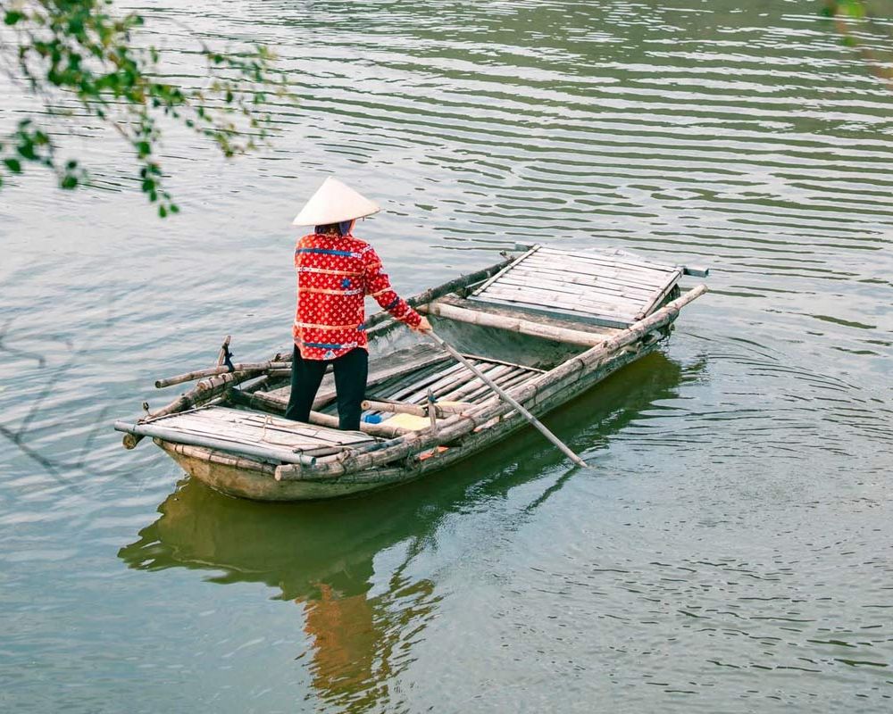 Take-a-boat-on-Van-Long-nature-reserve